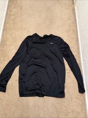 Nike Men's Black Long Sleeve Dri-FIT Shirt